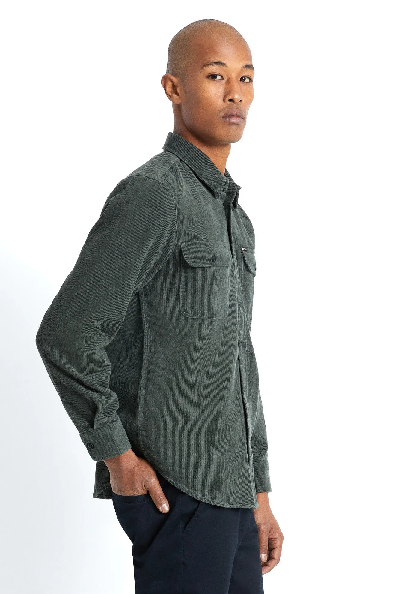 Bowery L/S Corduroy - Hunter Green