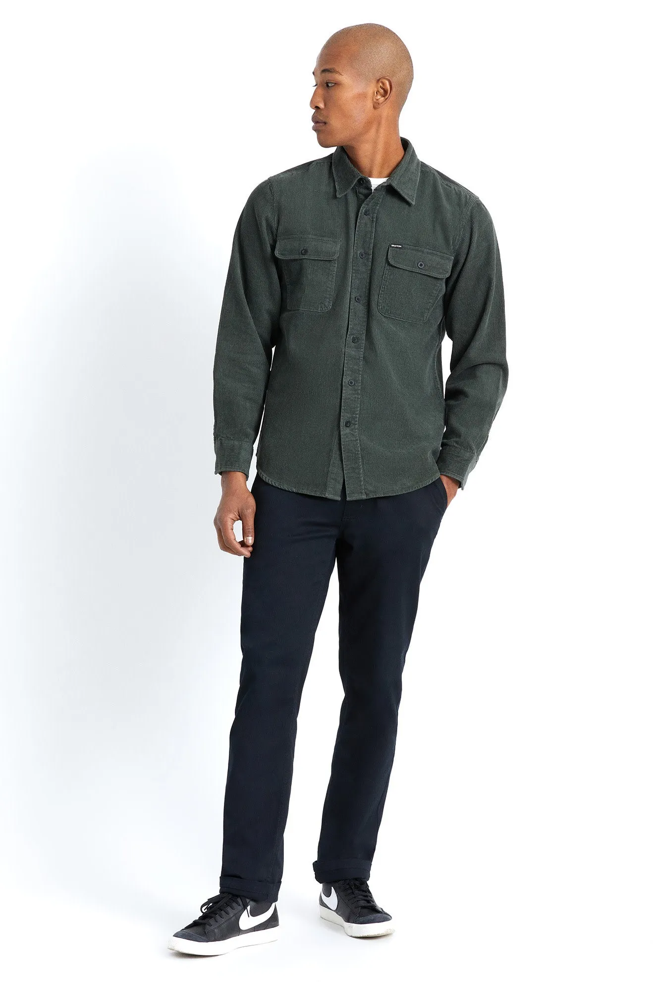 Bowery L/S Corduroy - Hunter Green