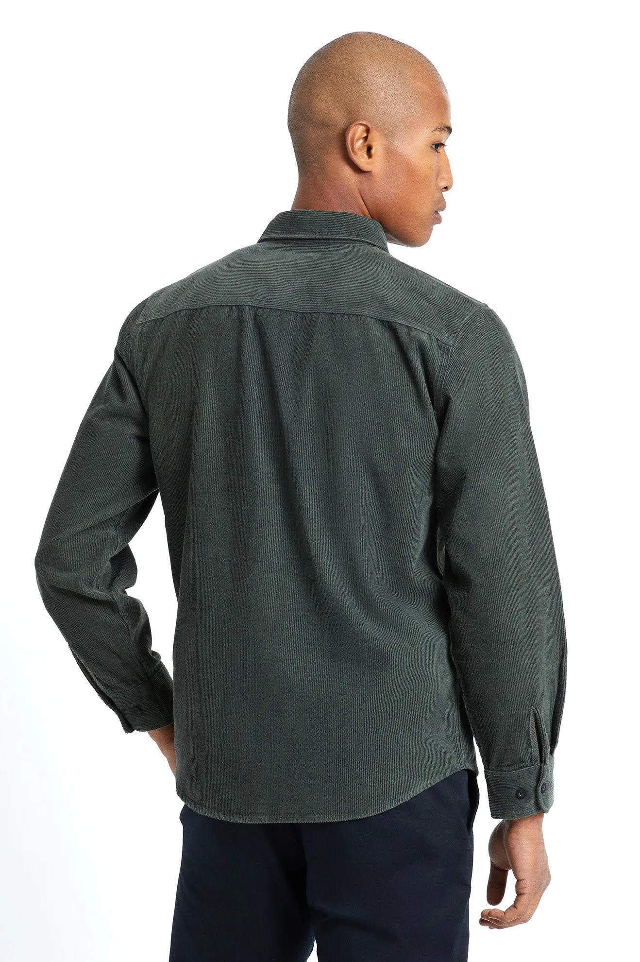 Bowery L/S Corduroy - Hunter Green