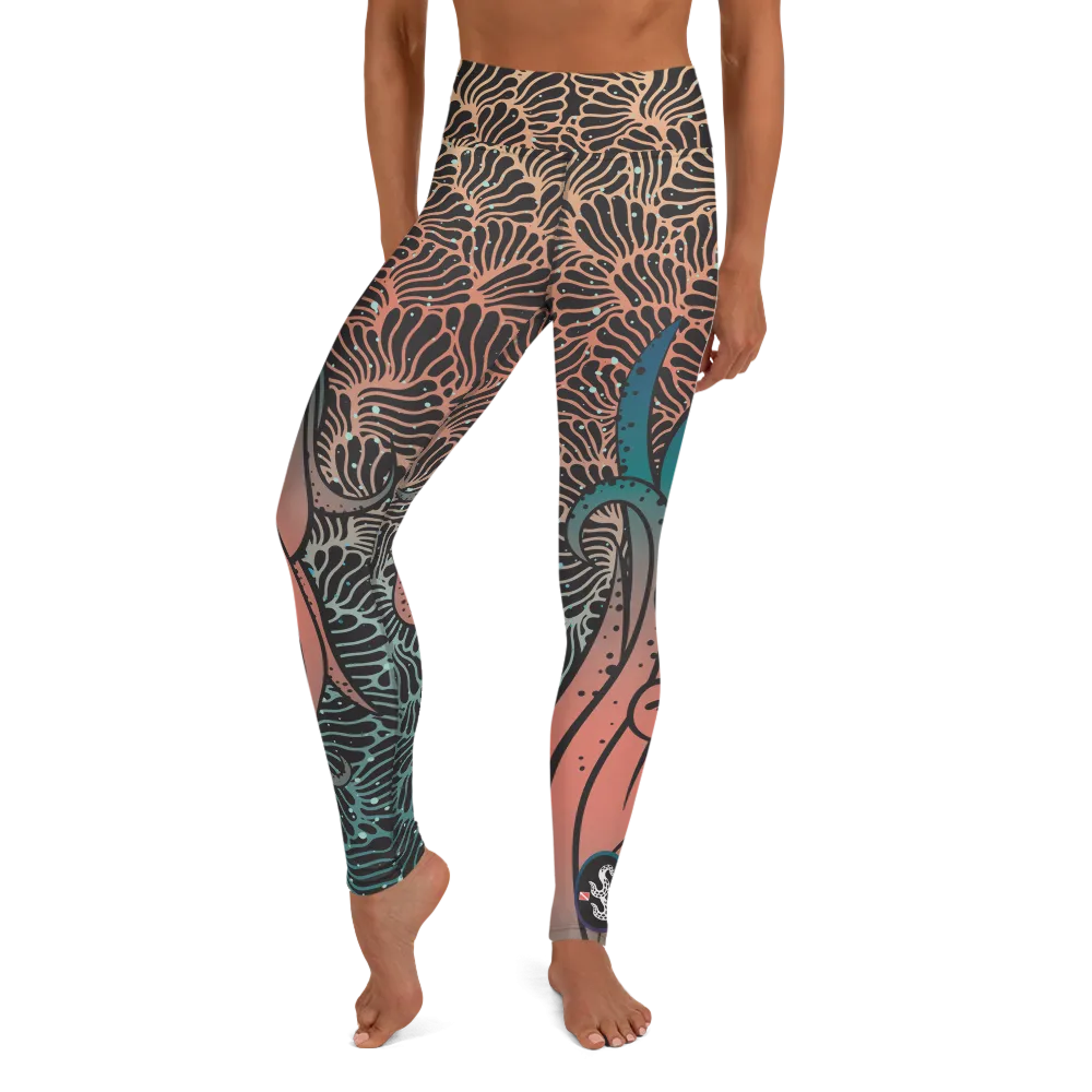 Camouflage Octopus Leggings - High Waist (Warehouse)