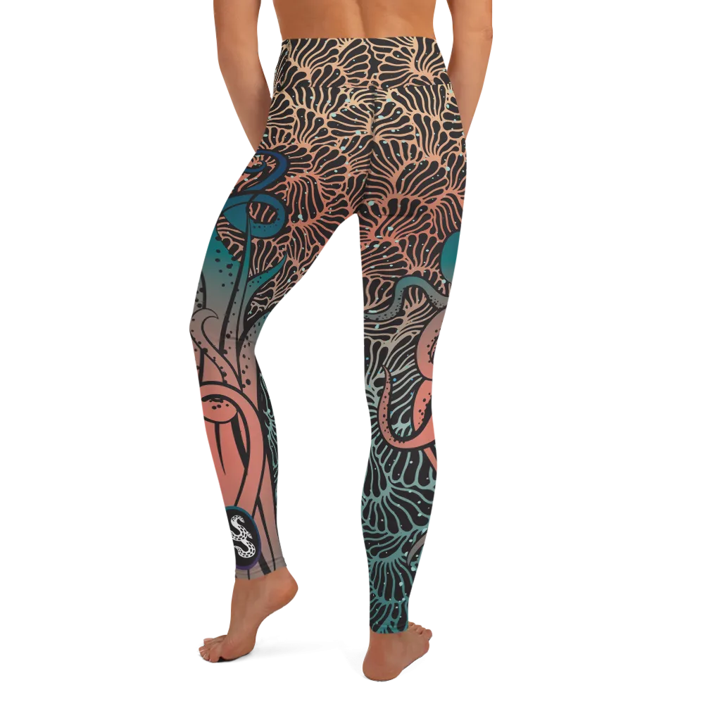 Camouflage Octopus Leggings - High Waist (Warehouse)