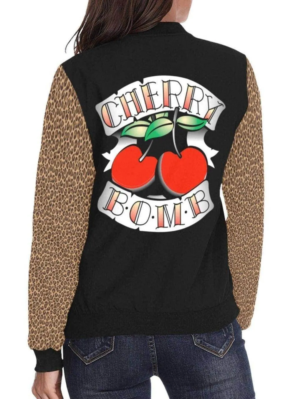 Cherry Bomb Womens Bomber Jacket