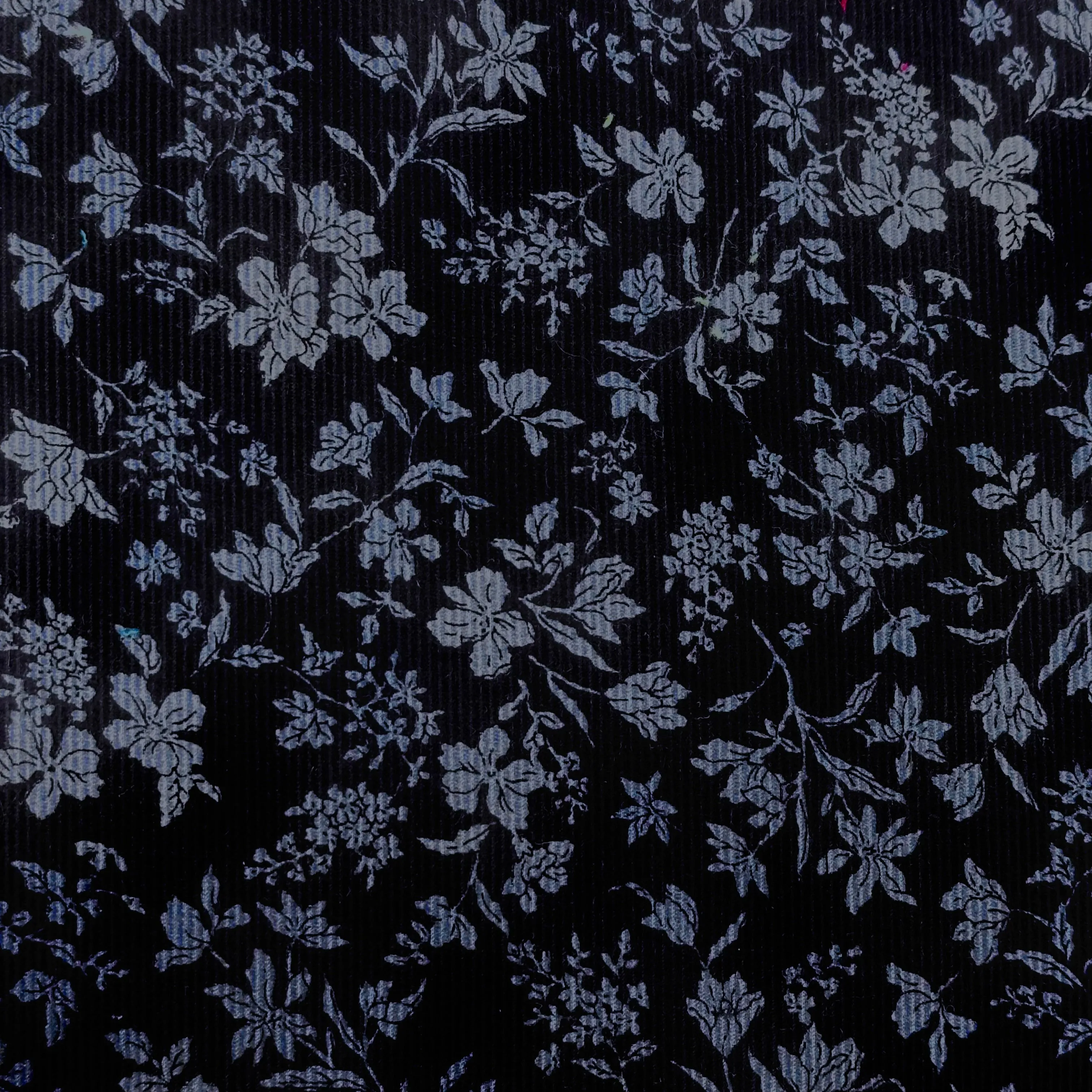 Corduroy Navy Floral