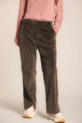 Cozy Straight Chino Corduroy Pants - Brown