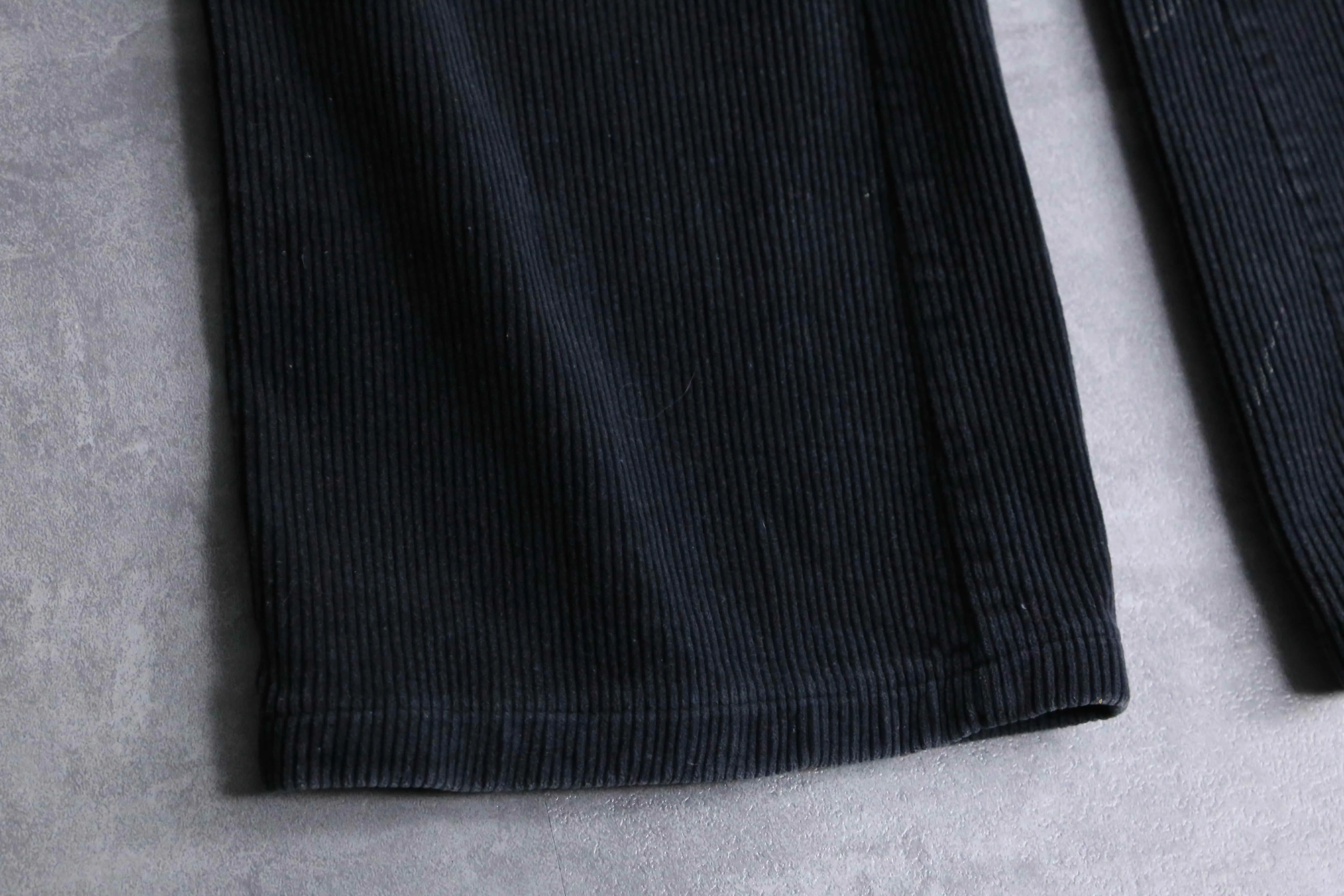 dark navy corduroy semi-flare pants