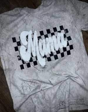 Distressed Checkered Mama