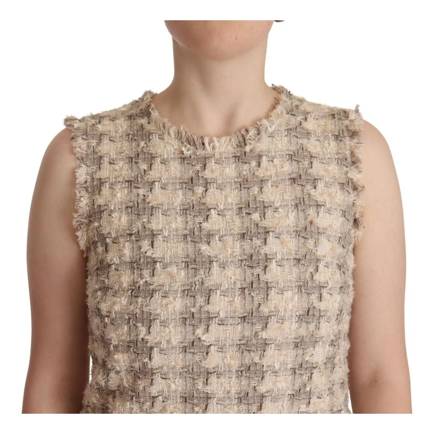 Dolce & Gabbana Chic Checkered Shift Mini Dress