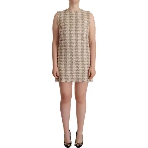 Dolce & Gabbana Chic Checkered Shift Mini Dress