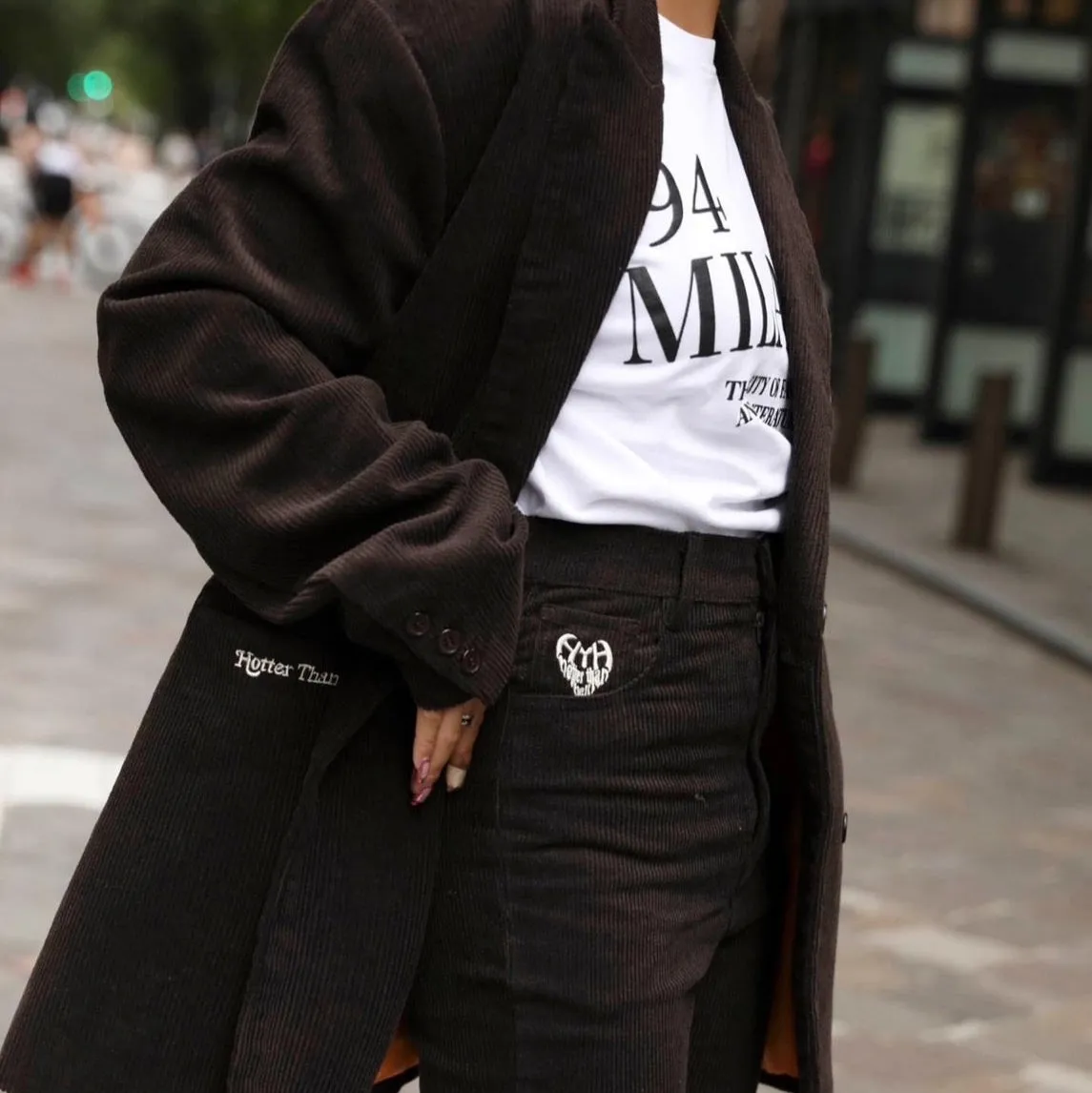 HTH original corduroy flare pants