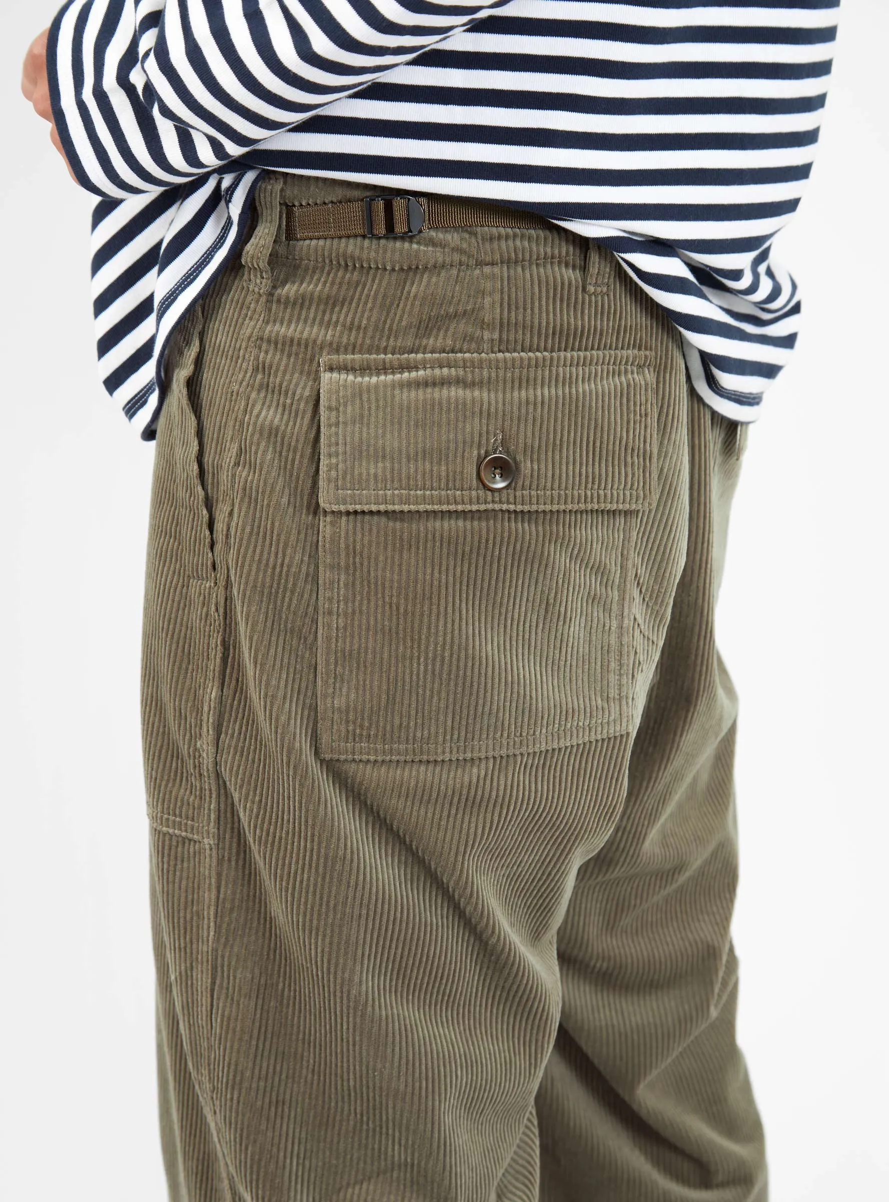 Ruffle Pant Stone