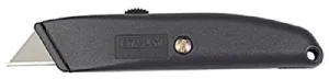 Stanley 10-175 Homeowner's Retractable Utility Knives, 8.2 in, Retractable Steel Blade, Metal 1 EA