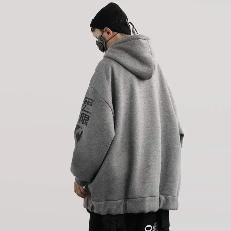 Japanese-Inspired High-Tech Zip-Up Hoodie with Advanced Features