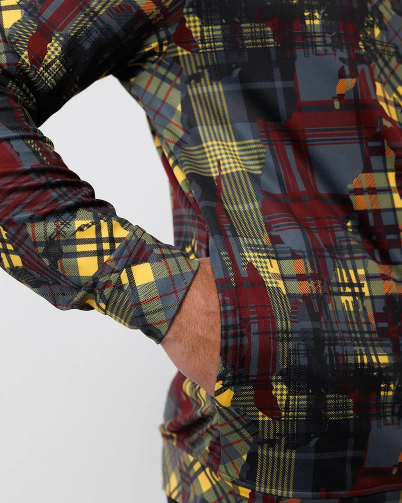 Twisted Tartan Zip Hoodie