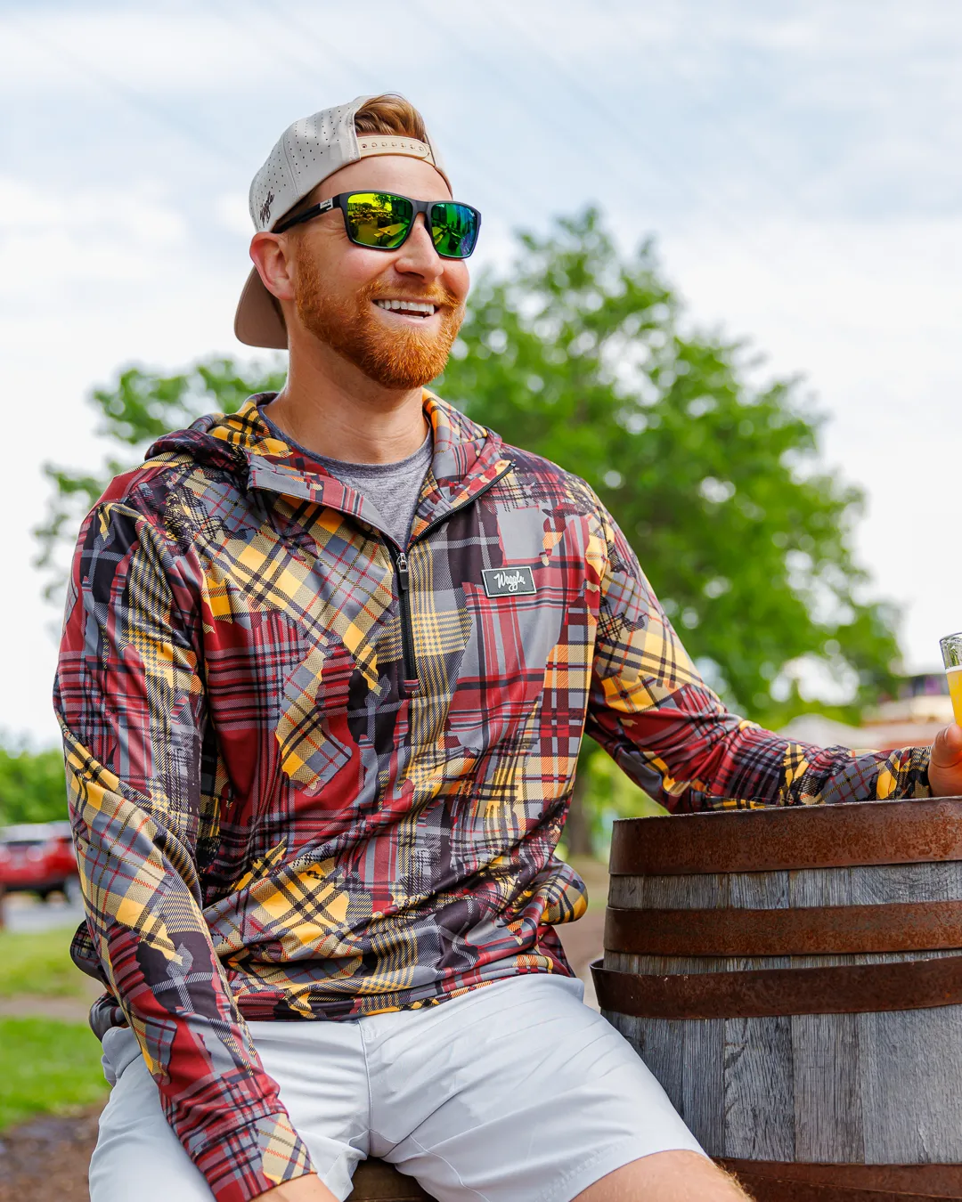 Twisted Tartan Zip Hoodie